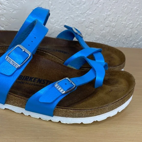 Birkenstock turquoise, leather - Picture 3 of 8